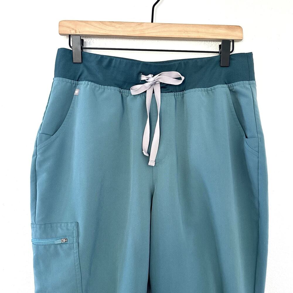 FIGS Zamora Joggers Hydrogreen Technical Scrub Pants Sz L Petite Medical Nurse - Picture 7 of 16
